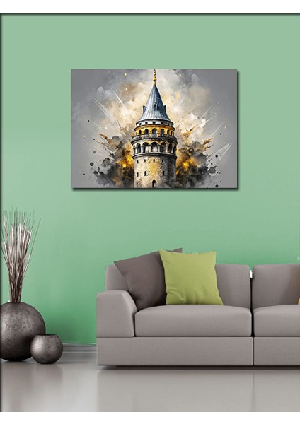 Kanvas Tablo Istanbul Galata Kulesi 70X100 cm fiyatları