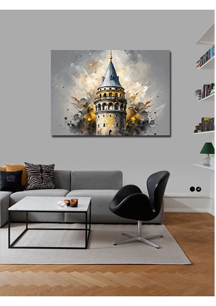 Kanvas Tablo Istanbul Galata Kulesi 70X100 cm modelleri