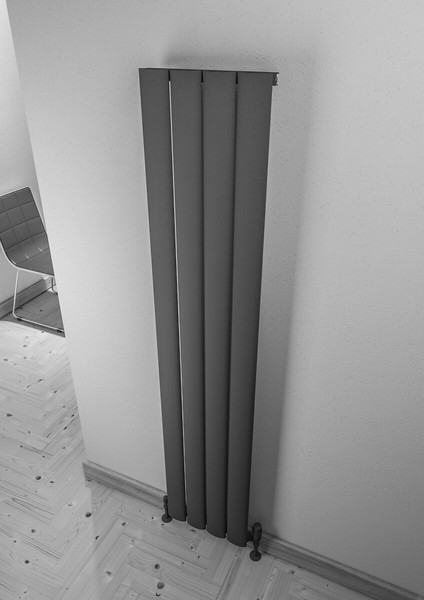 Serez Alüminyum Radyatör 375 x 1800 Pütürlü Siyah Ral 9005 fiyatları