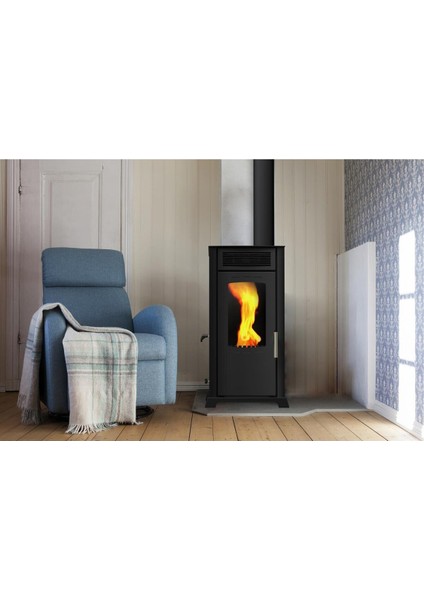 Yarı Otomati̇k Pelet ve Odun Sobası / Eco 8 Kw