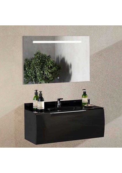 Armado Banyo Dolap Takımı 100CM Siyah