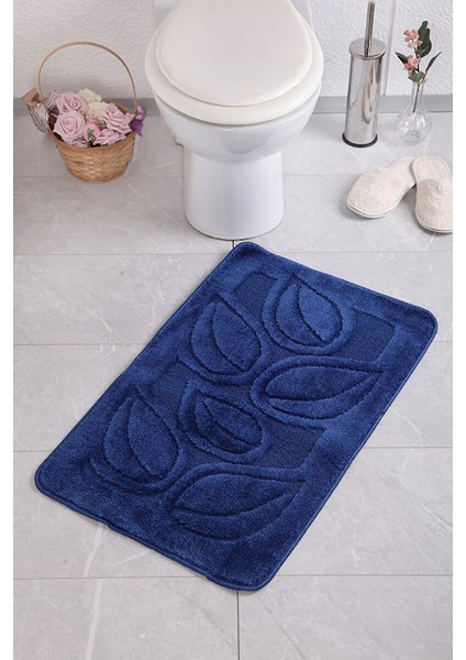 Flora 50X80 Koyu Mavi Banyo Halısı