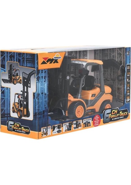 5087 Sun-Rst-Rc Iş Makinesi 1 18 Forklift Ff Işıklı 6ch 3 7V USB 40MHZ indirimleri