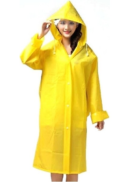 Süper Lüks Eva Yağmurluk Sarı Xxl