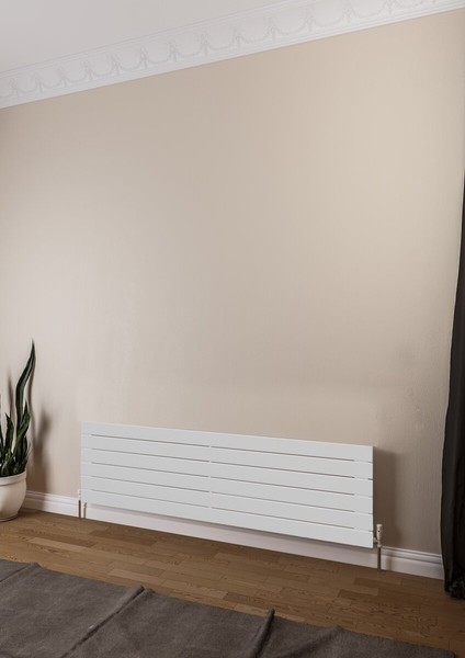 Teos Çelik Radyatör 1400 x 445 Pütürlü Beyaz Ral 9016