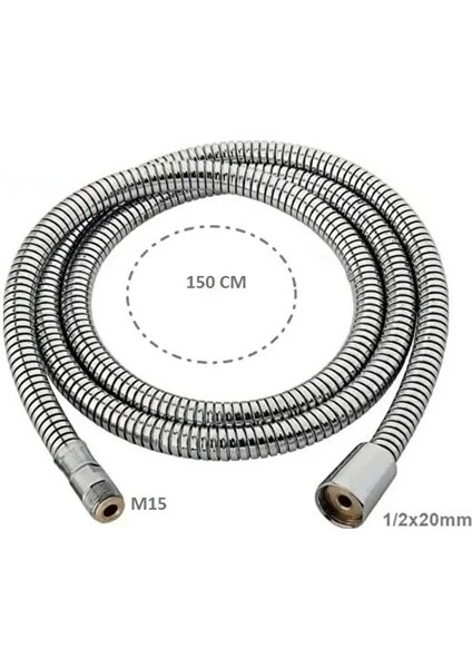 Spralli̇ Evye Berber Batarya Hortumu 1/2K-M15 150 cm Ekonomik modelleri