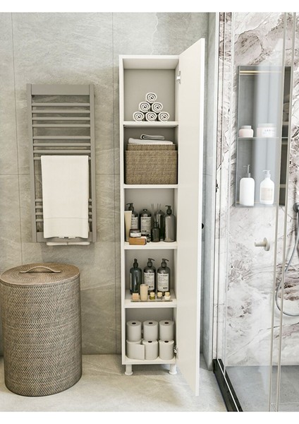 Çok Amaçlı Dolap Parlak Beyaz Country Banyo Dolabı modelleri