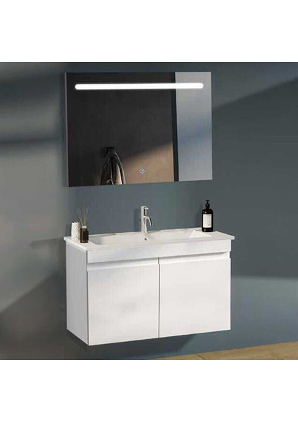 Boztepe Banyo Dolap Takımı Boztepe 5585 V31 85CM Beyaz
