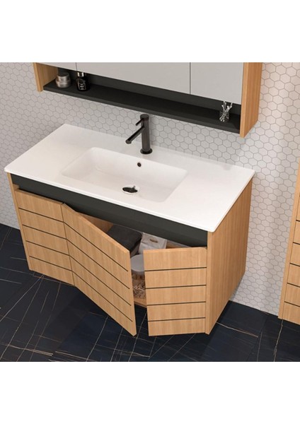 Ricato 100 cm Morgana Kiraz Banyo Dolabı Takımı, Boy Dolabı fiyatları
