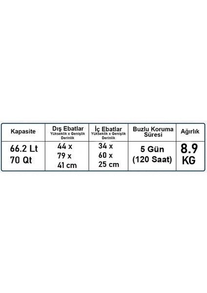 Xtreme 70 Qt Taşınabilir Soğutucu Buzluk 66.2 Lt indirimleri