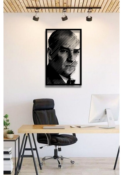 Atatürk Portre Metal Duvar Dekoru