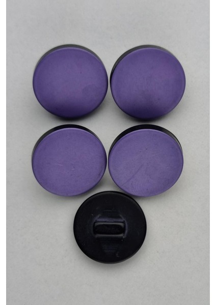 Küçük Boy Akrilik Süet Mor Kaban Çeket Hırka Yelek Düğmesi 5 Adet