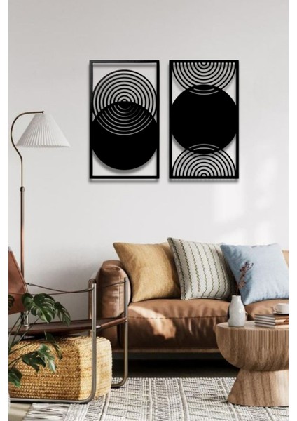Bohem Stil Modern 2 Li Metal Duvar Dekoru Seti fırsatları