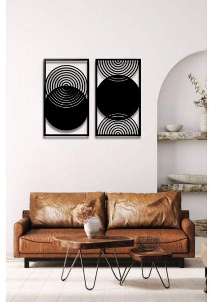 Bohem Stil Modern 2 Li Metal Duvar Dekoru Seti indirimleri