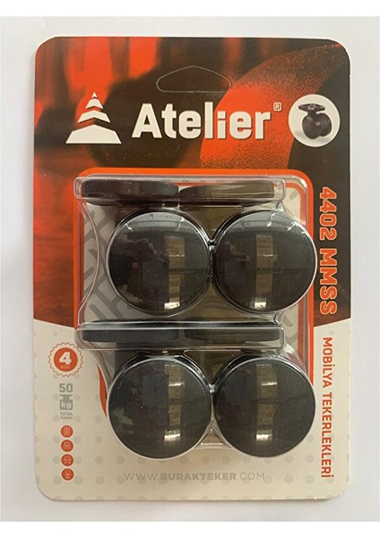 Mobilya Tekerleği 38 mm 4'lü 4402 Mmss