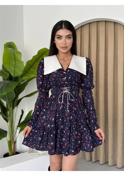 Dreamy Ip Detaylı Mini Elbise