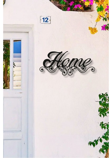 Home Yazısı Metal Duvar Dekoru
