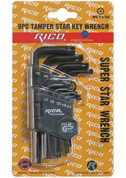 9 Parça Torx Kısa Alyan Seti
