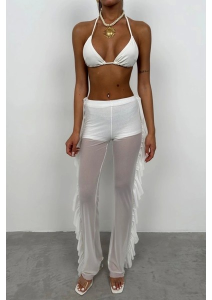 Katlı Transparan Pantolon fiyatları