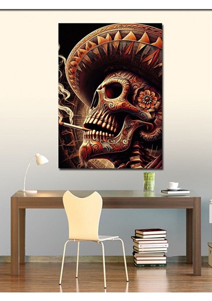 Kanvas Tablo Meksikalı Iskelet 50X70 cm fiyatları