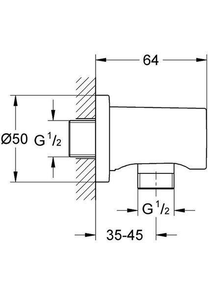 Rainshower Su Çıkış Dirseği Phantom Black - 22118KF0 fırsatları