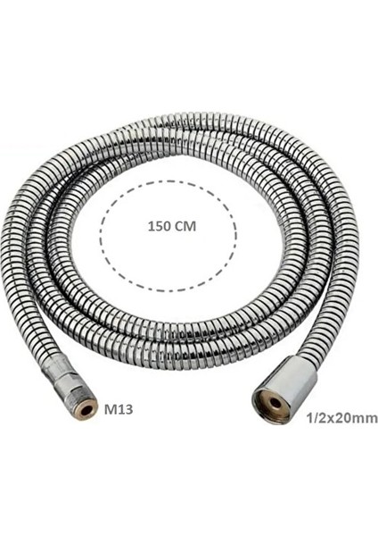 Lüx Spralli̇ Evye |berber Batarya Hortumu 1/2K-M13 150 cm fiyatları