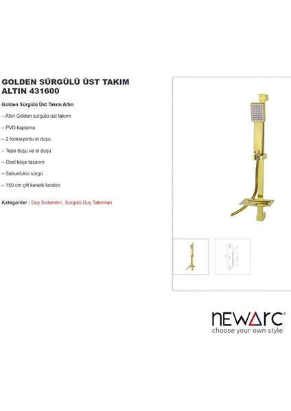 Golden Banyo Üst Takımı 431600 fiyatları