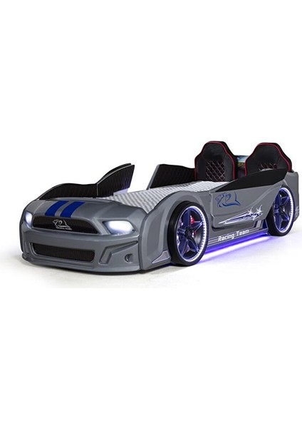 Arabalı Yatak Kapıları Açılan Mustang Full Ledli Kumandalı ve Müzikli modelleri