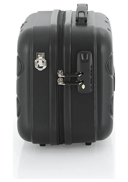 Kırılmaz Polipropilen 2'li Valiz Seti Büyük & Makyaj Siyah V376