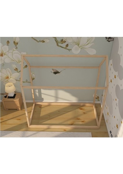 Montessori Çatılı Yer Yatağı 120X200 cm modelleri