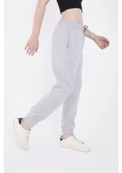 Üç Iplik Basic Lastikli Eşofman Pantolon - Gri fırsatları