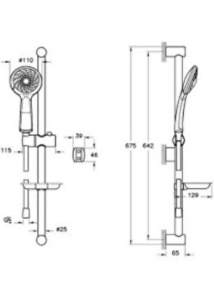 Artema Samba 3f Sürgülü El Duşu Takımı A45680STA Krom indirimleri