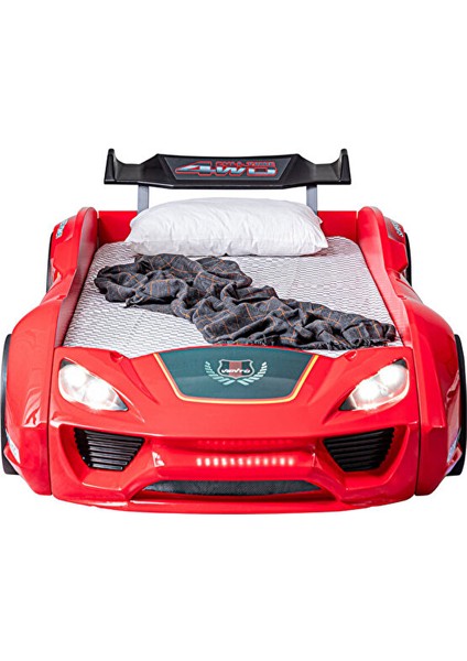 Vento Cooper Full Ledli Rüzgarlıklı Arabalı Yatak Kırmızı modelleri