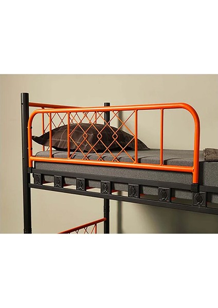 Meti̇s Genç Çocuk Yatak Odası Metal Ranza ve Karyola - Siyah - 90 x 200 cm fırsatları