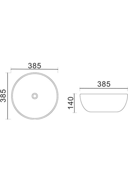 Tezgahüstü Lavabo E-8114 modelleri