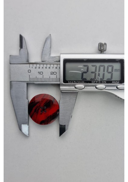 Akrilik Yuvarlak Batik Desen Kırmızı Çeket Hırka Yelek Düğmesi 5 Adet fiyatları