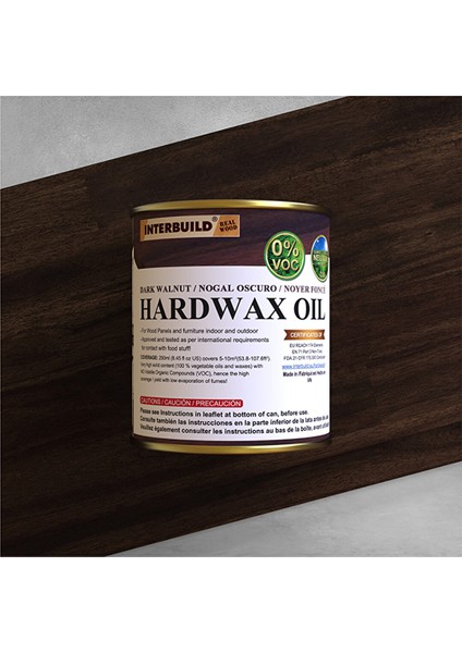 Hardwax Oil 250 ml Mobilya Ahşap Tezgah Yağı Koyu Ceviz fiyatları