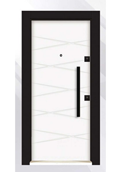 Pvc Seri 4004 Sol Yön Çelik Kapı Beyaz