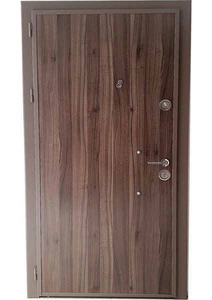 Çelik Kapı, Tırnaklı Daire Kapı Düz Model Statik Kasalı Tanganika Daire Kapısı Sağ Açılım