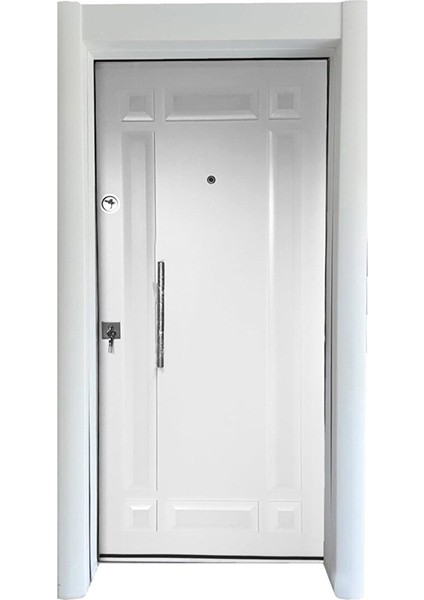 Sac Kasa, Tırnaklı Çelik Kapı, Daire Kapısı, Çelik Kapı, Ahşap Desenli Çelik Kapı Sol Açılım