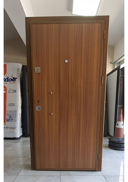 Eskitme Görünüm Çelik Kapı, Ahşap Desenli Daire Kapısı, Çelik Kapı Sol Açılım fiyatları