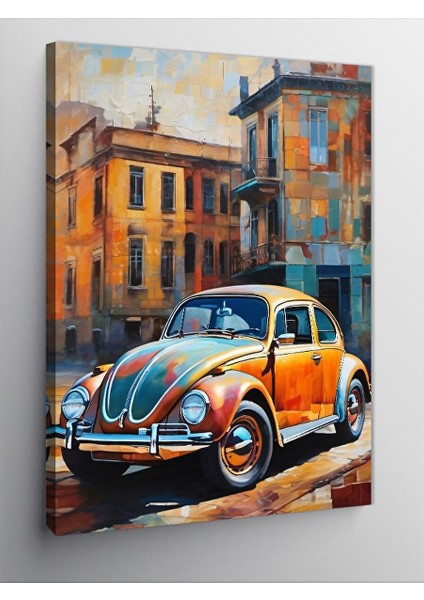 Kanvas Tablo Klasik Araba Kaplumbağa 100X140 cm