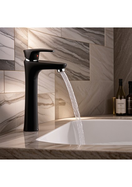 Siyah Mix Çanak Lavabo Bataryası 29 cm modelleri