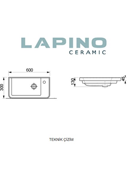 Esvi̇t Lapi̇no Mabel 60 cm Lavabo
