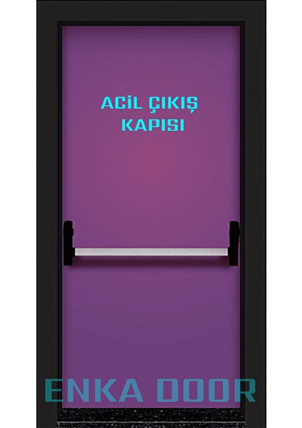 Yangın Kapısı Acil Çıkış Kapısı Sertifikalı Sol