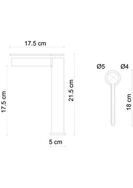 Yüksek Lavabo Bataryasi Firçalanmiş Altin FJ-6022