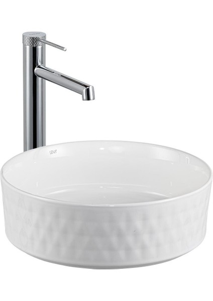 Tezgahüstü Lavabo Beyaz E-W5001