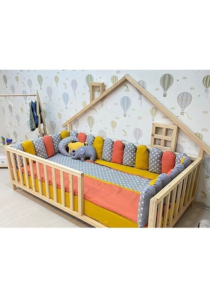 Ahşap Montessori Karyola - Masif Ahşap Karyola - Montessori Çocuk ve Bebek Yatak Opmont-10 100X200 cm modelleri