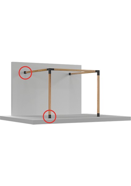 14 x 14 Ahşap Kolonlar Için Uniflex Pergola Yer ve Duvar Montaj Braketi fırsatları