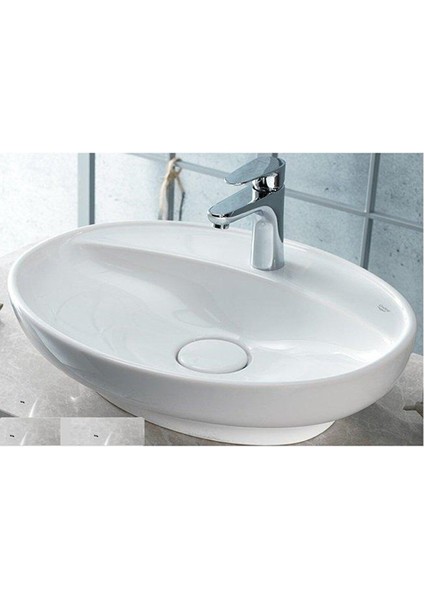 Turkuaz Cerastyle Lal C Serisi Tezgah Üstü Lavabo 60*45,5 cm modelleri